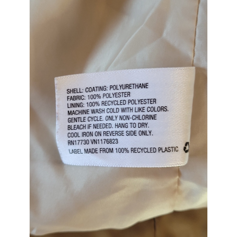 Kifs Cat & Jack rimmed HOOD Raincoat Size M Zipper Snaps lightly lined - Picture 10 of 10